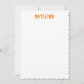 Invitation Fantômes drôles et effrayants Monstres mignons (Dos)