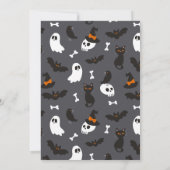 Invitation Fantômes Éffrayants Fêtes Enfants Halloween Annive (Dos)