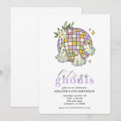 Invitation Fantômes super Allons Gouls Halloween Party (Devant / Derrière)