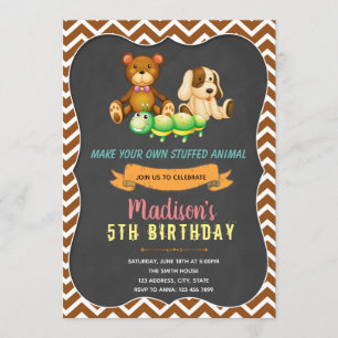 Invitation farcie à la fête d'anniversaire des ani