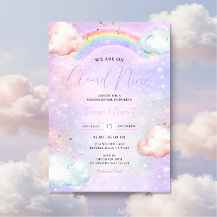 Invitation Fard à joues nuage arc-en-ciel Révélation de genre