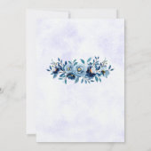 Invitation Farewell Party Floral Classic Élégant (Dos)