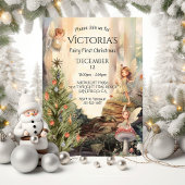 Invitation Fariy 1er Noël Enchanted Forest Toadstool
