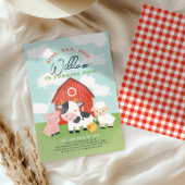 Invitation Farm Animal Boys Barnyard 2e anniversaire