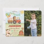 Invitation Farm Animals Ranch Kids Birthday Photo (Devant)
