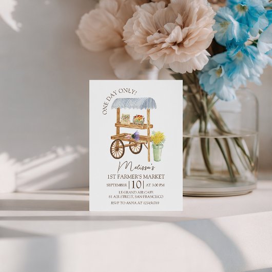 Invitation Farmer’s Market Birthday Invite