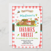 Invitation Farmers Marché Anniversaire Cultivé Localement Gir (Devant)