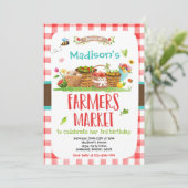 Invitation Farmers Marché Anniversaire Cultivé Localement Gir (Debout devant)