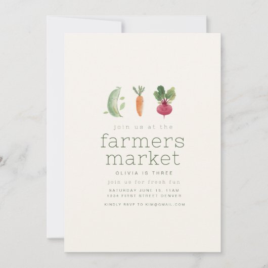 Invitation Farmers Market (Devant)