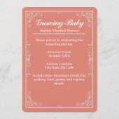 Invitation Farmers Market Baby Shower - Pink (Dos)