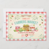 Invitation Farmers Market Cultivé Fruits Légume Fête de la Fi (Devant)