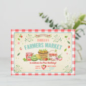 Invitation Farmers Market Cultivé Fruits Légume Fête de la Fi (Debout devant)