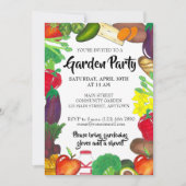 Invitation Farmers Market Veggie Garden Spring Plantation Par (Devant)