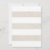 Invitation Farmhouse Chic | Bois blanc avec Mariage de vache (Dos)