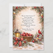 Invitation Farmhouse Christmas Horse Winter Scene Card | (Dos)