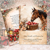 Invitation Farmhouse Christmas Horse Winter Scene Card |