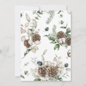 Invitation Farmhouse moderne Fête de Noël (Dos)