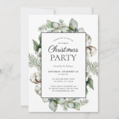 Invitation Farmhouse rustique Fête de Noël (Devant)