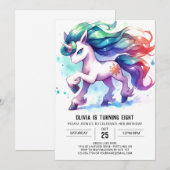 Invitation Farmyard Custom Horse Anniversaire (Devant / Derrière)