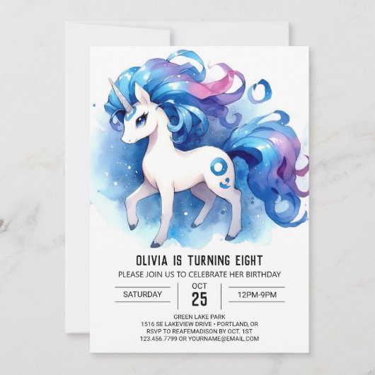 Invitation Farmyard Editable Horse Anniversaire (Devant)