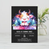 Invitation Farmyard Online Vache Anniversaire (Debout devant)