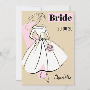 Invitation Fashion Bride Neutral Bride nuptiale