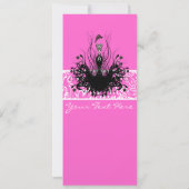 Invitation Fashion Diva Invitations, Flyers et Stickers (Dos)