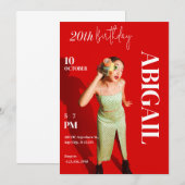 Invitation Fashion Magazine des années 90 (Devant / Derrière)