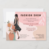 Invitation Fashion Show Evénement Formes Abstraites Modèle Fl (Devant)