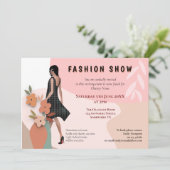 Invitation Fashion Show Evénement Formes Abstraites Modèle Fl (Debout devant)
