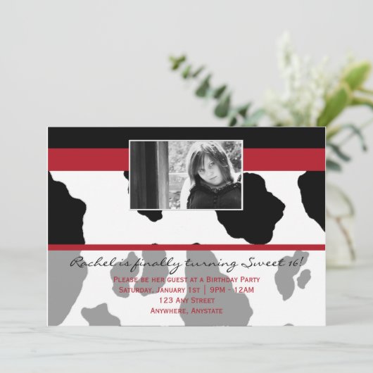 Invitation Fashionella dans l'invitation d'impression de (Debout devant)