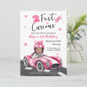 Invitation Fast Curious N'Importe Quel Âge Anniversaire Photo (Debout devant)