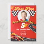 Invitation Fast Five, Picture Racing 5e anniversaire (Devant)
