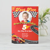 Invitation Fast Five, Picture Racing 5th Birthday (Debout devant)