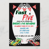Invitation Fast & Five, Racing 5th Birthday (Devant)