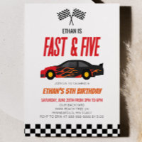 Fast & Five Red Flame Race Car 5e fête d'anniversa