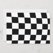 Invitation Fast One Blue Race Car Anniversaire Photo (Dos)