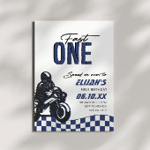 Invitation Fast One Boys 1st Motorcross Dirt Bike Anniversair