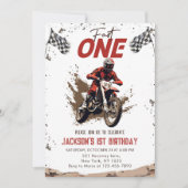 Invitation Fast One Dirt Bike Adventure 1er anniversaire (Devant)