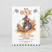 Invitation Fast One Dirt Vélo Aventure 1er Anniversaire (Debout devant)