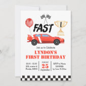 Invitation Fast One Grossing Up Anniversaire, rapide et curie (Devant)