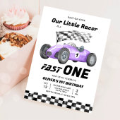 Invitation Fast One Race Car 1er Anniversaire Racing Girl