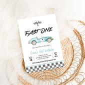 Invitation Fast ONE Vintage Race Car 1er anniversaire