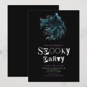 Invitation Faucheur Soirée Halloween Effrayante (Devant / Derrière)