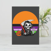 Invitation Faucheuse - Coucher de soleil d'Halloween Jack O'L (Debout devant)