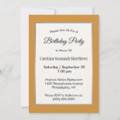 Invitation Faune Afrique Lion assis photo Anniversaire (Dos)