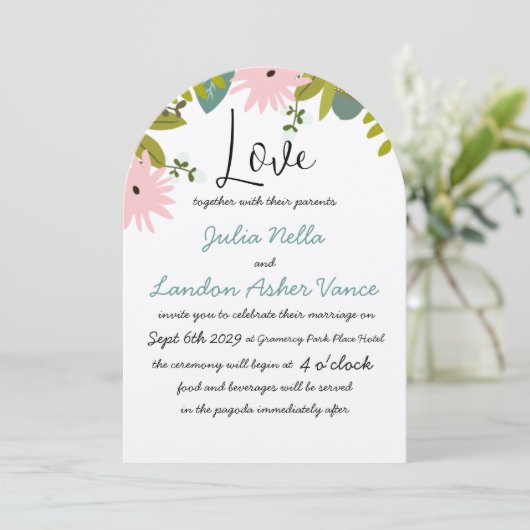 Invitation Faune et flore (Debout devant)