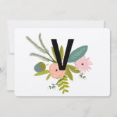 Invitation Faune et flore ÉCONOMISER LA DATE (Dos)