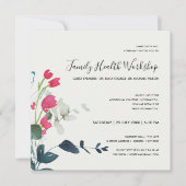 INVITATION FAUNE VERTE ROSE EUCALYPTUS WREATH WORKSHOP (Devant)