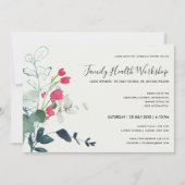 INVITATION FAUNE VERTE ROSE EUCALYPTUS WREATH WORKSHOP (Devant)